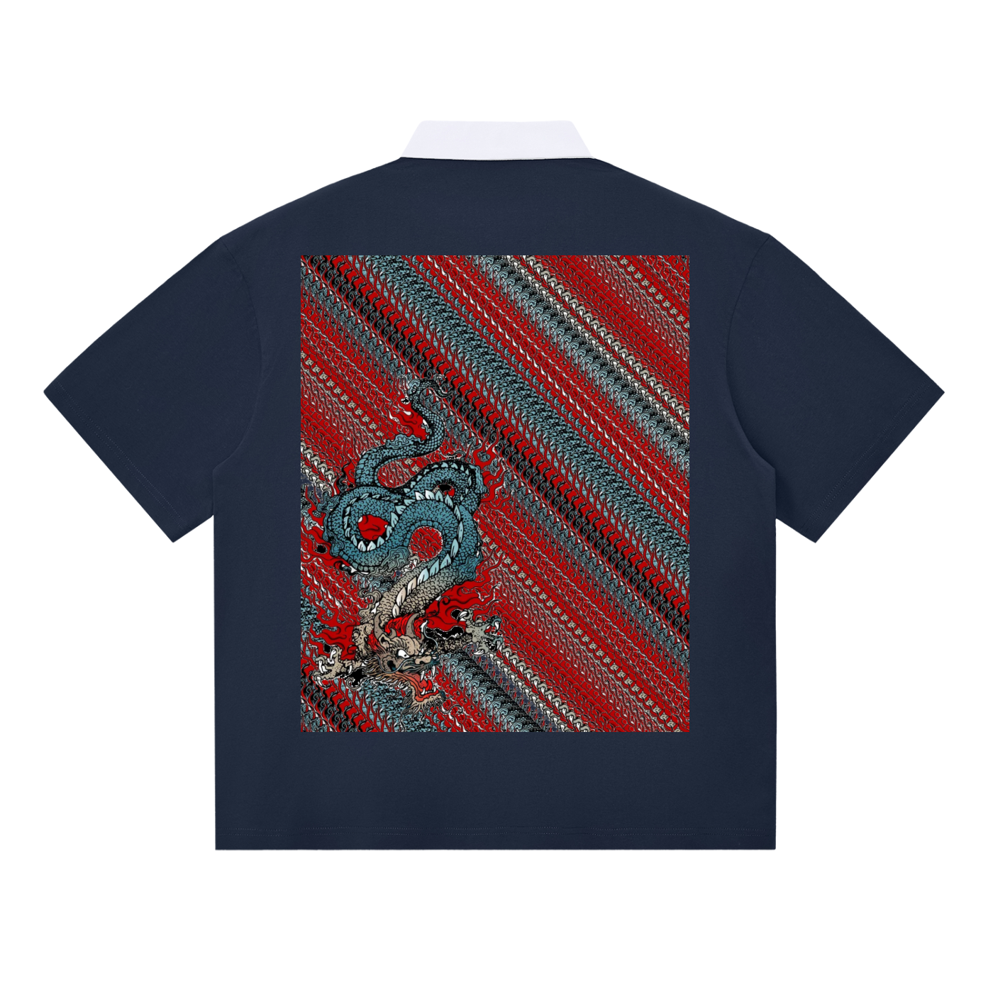 Dup1Dragon 1-1, Essential Contrast Polo Shirt