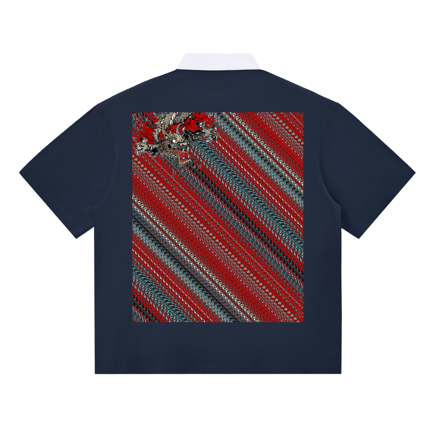 Dup1Dragon 1-2, Essential Contrast Polo Shirt