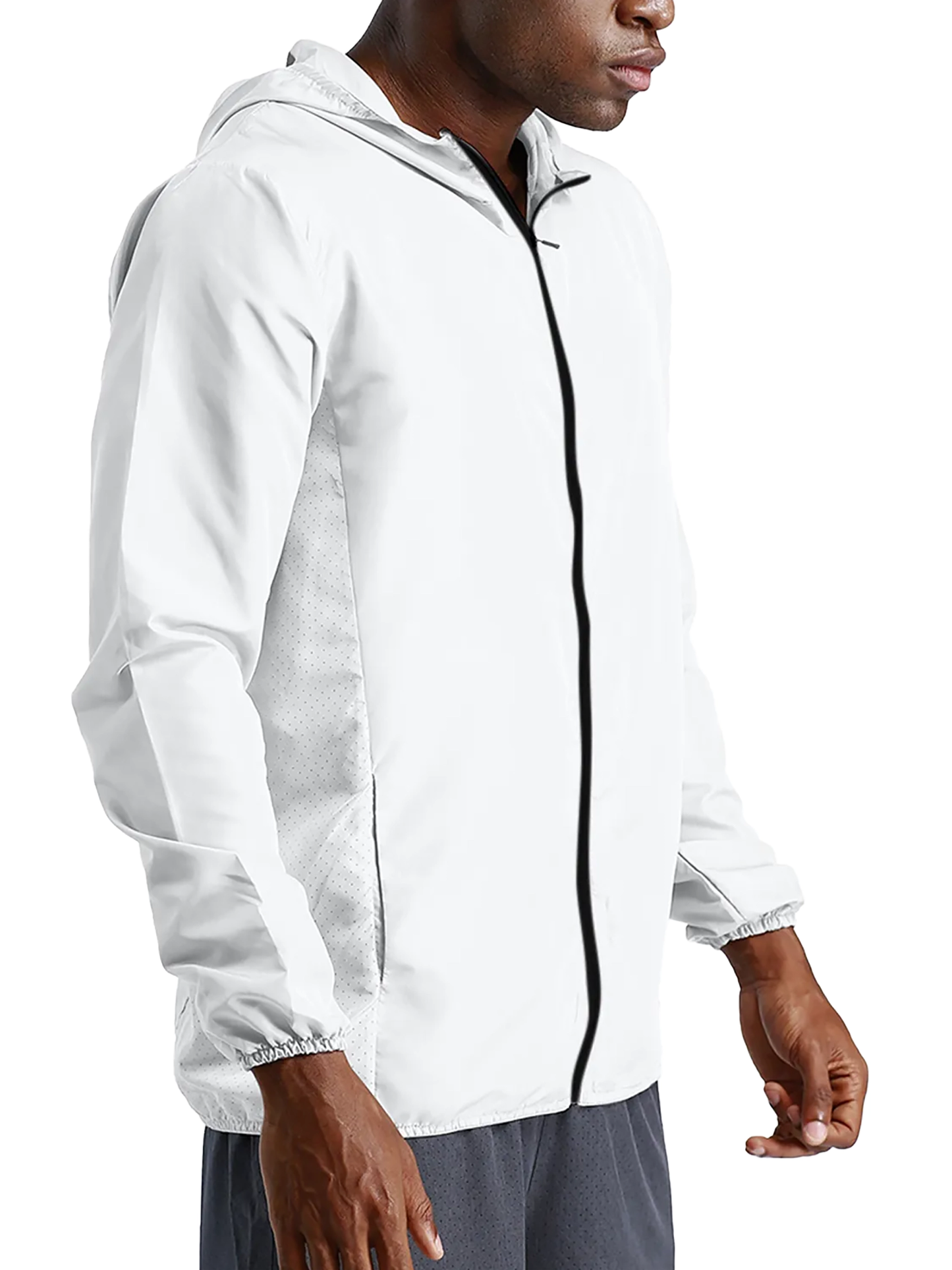 Pattern Soft Hooded Sports Jacket