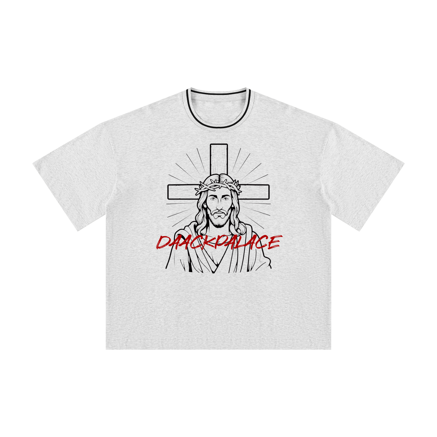 Js DaackPalace, Unisex Boxy Ribbed T-Shirt