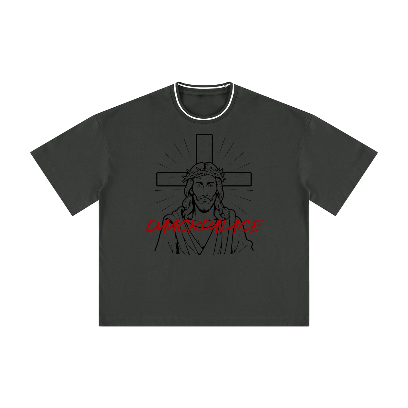 Js DaackPalace, Unisex Boxy Ribbed T-Shirt