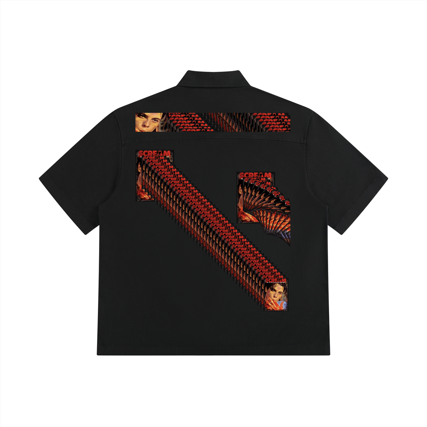 SCREAM Unisex Boxy Patch Pocket Short Sleeve Shirt