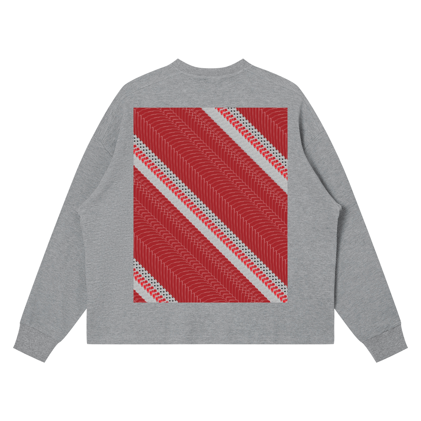 Feelin DupI, Unisex Waffle Boxy Long Sleeve T-Shirt
