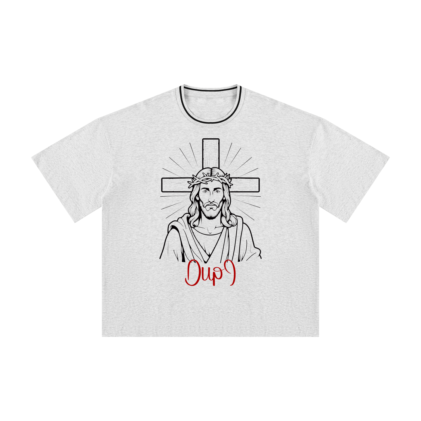 Js Dackpalace DupI, Unisex Boxy Ribbed T-Shirt