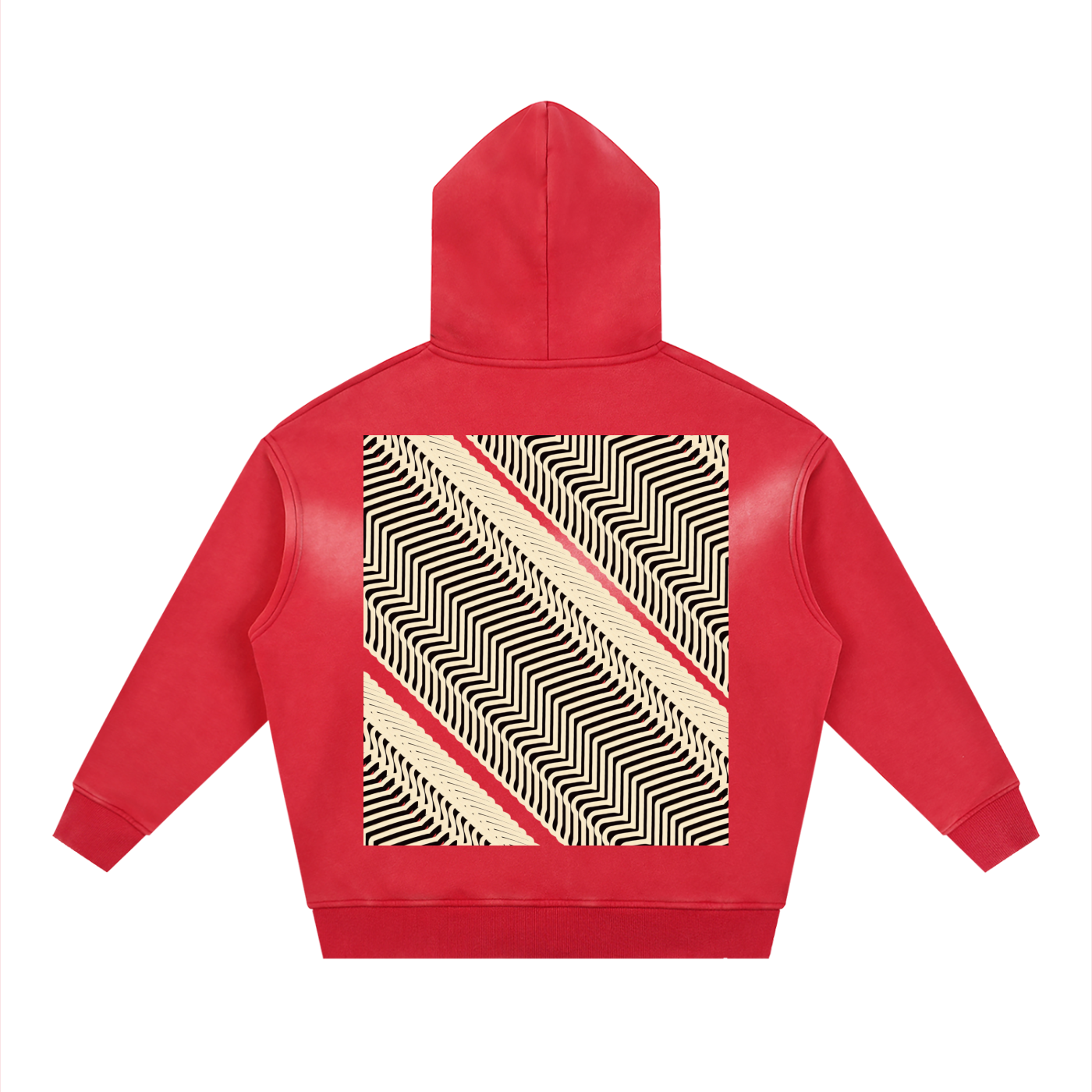 DaackPalace BloodFire DupI, Sunfade Two-way Zipper Boxy Fleece Hoodie