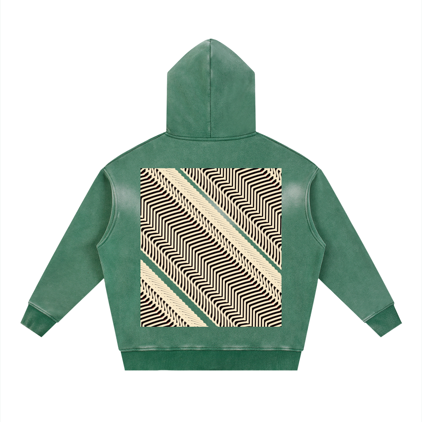 DaackPalace BloodFire DupI, Sunfade Two-way Zipper Boxy Fleece Hoodie