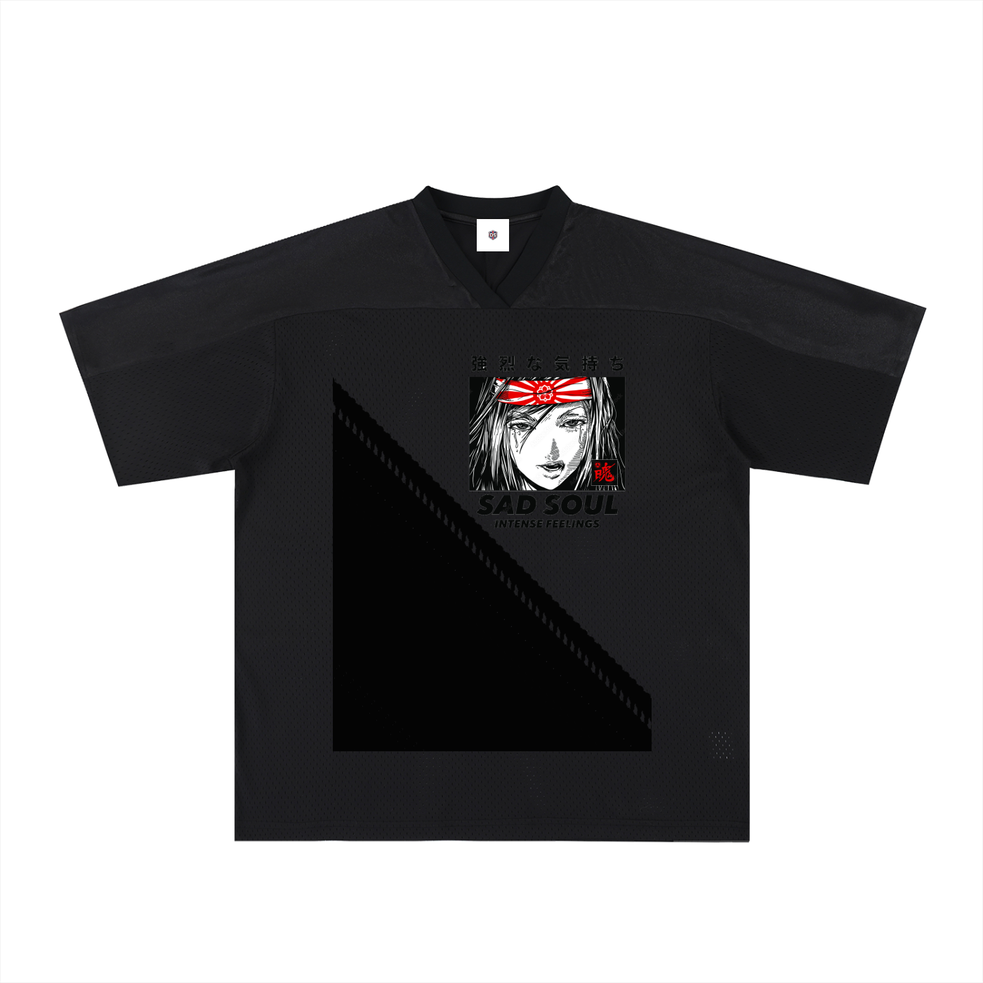 BeLiveInYourself, Oversized Mesh V-Neck Soccer Jersey