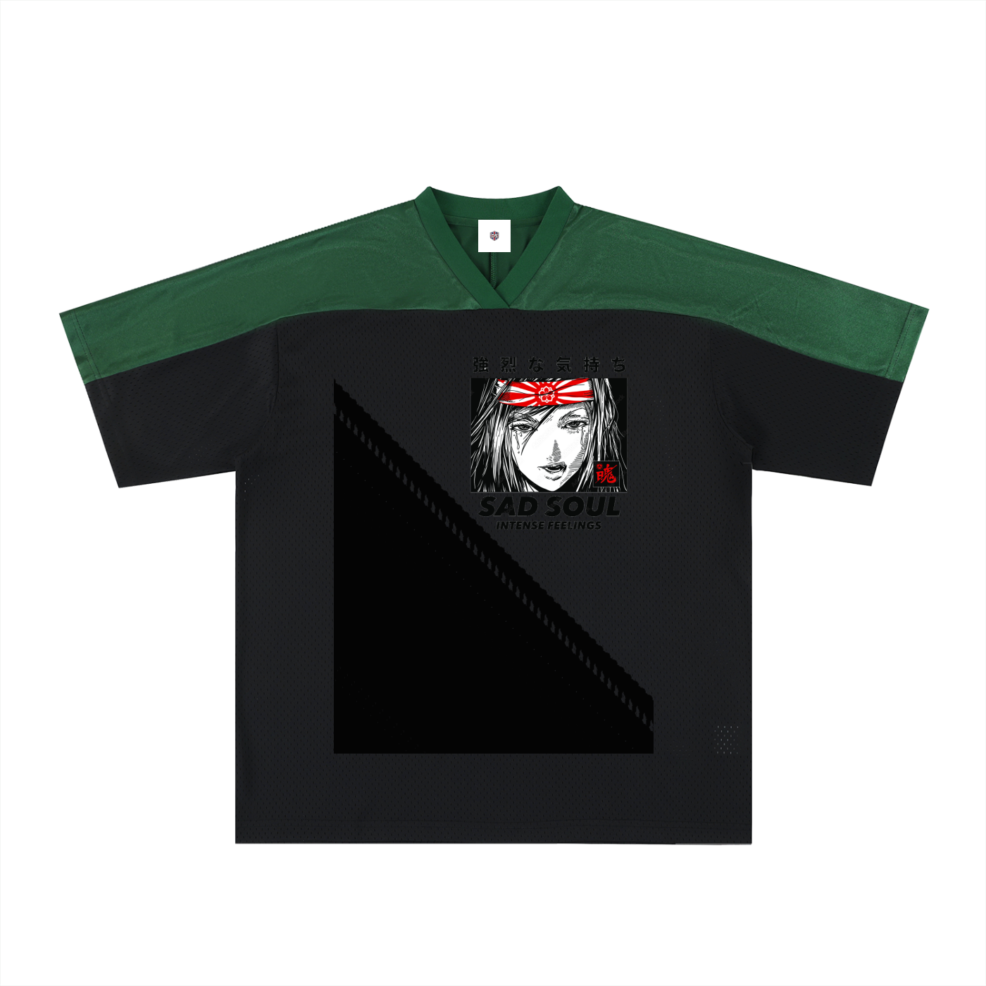 BeLiveInYourself, Oversized Mesh V-Neck Soccer Jersey