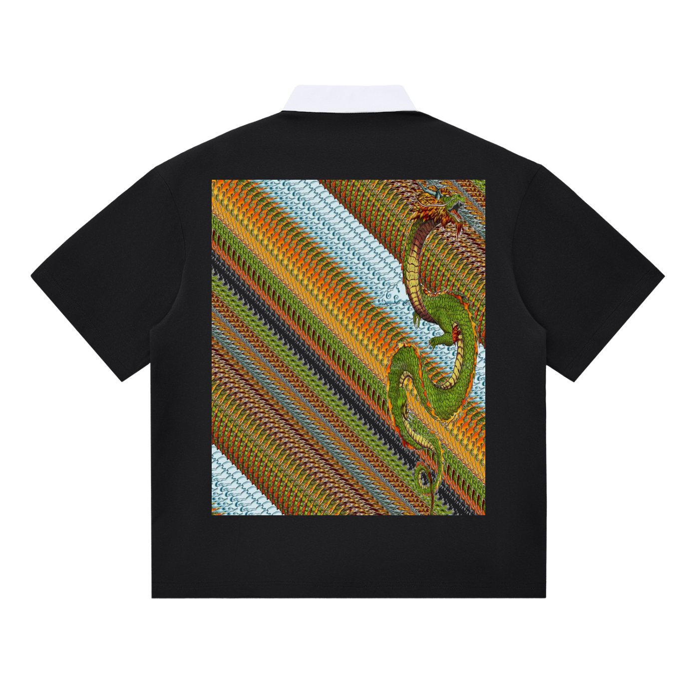 Dup1Dragon 2-2, Essential Contrast Polo Shirt