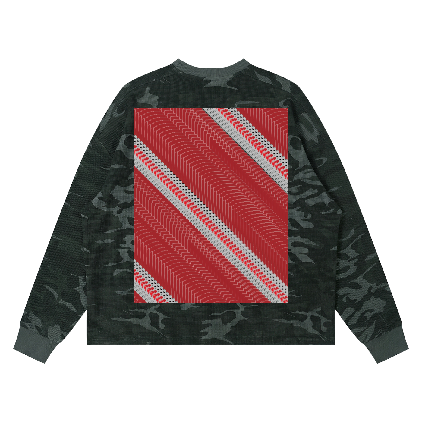 Feelin DupI, Unisex Waffle Boxy Long Sleeve T-Shirt