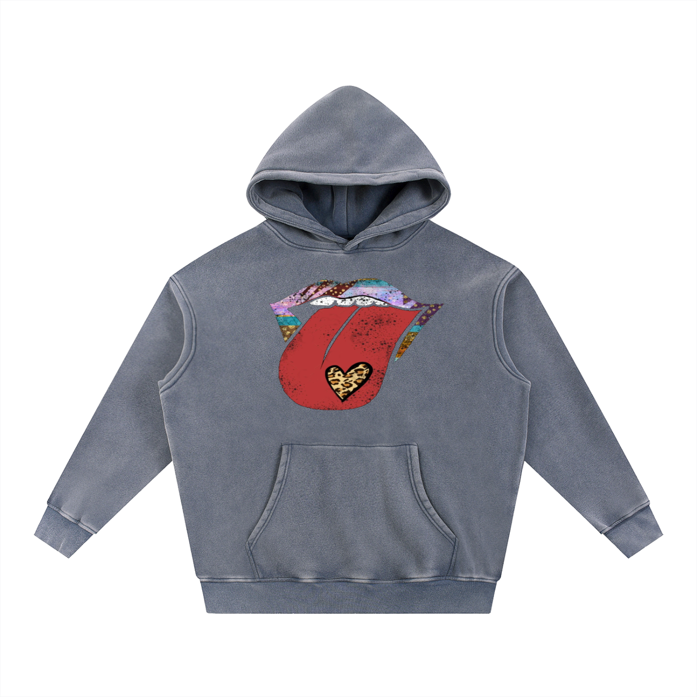 LVETNG, Snow Wash Fleece Oversize Hoodie