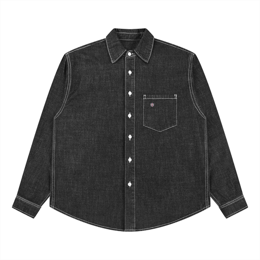 Unisex Vintage Wash Denim Shirt