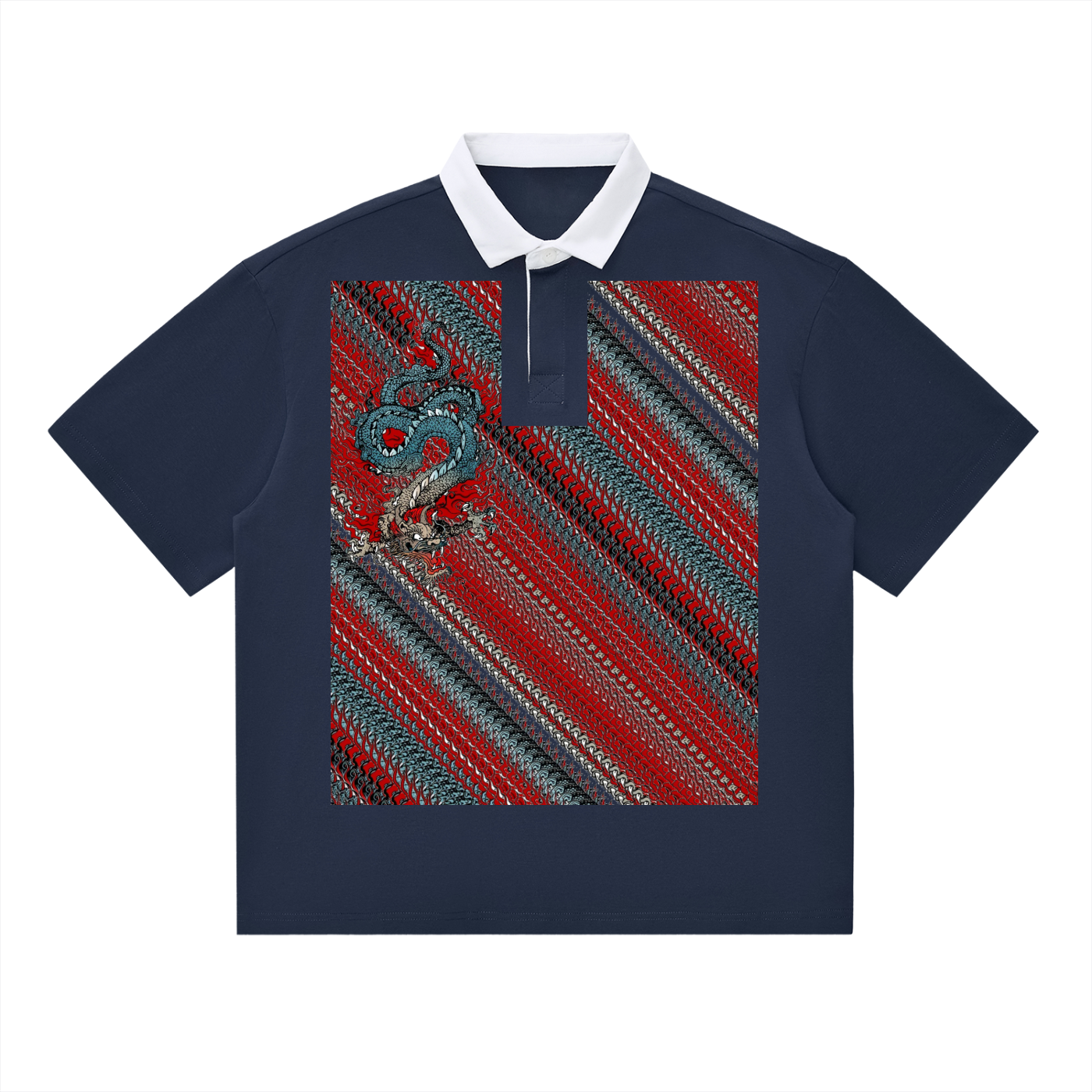 Dup1Dragon 1-3, Essential Contrast Polo Shirt