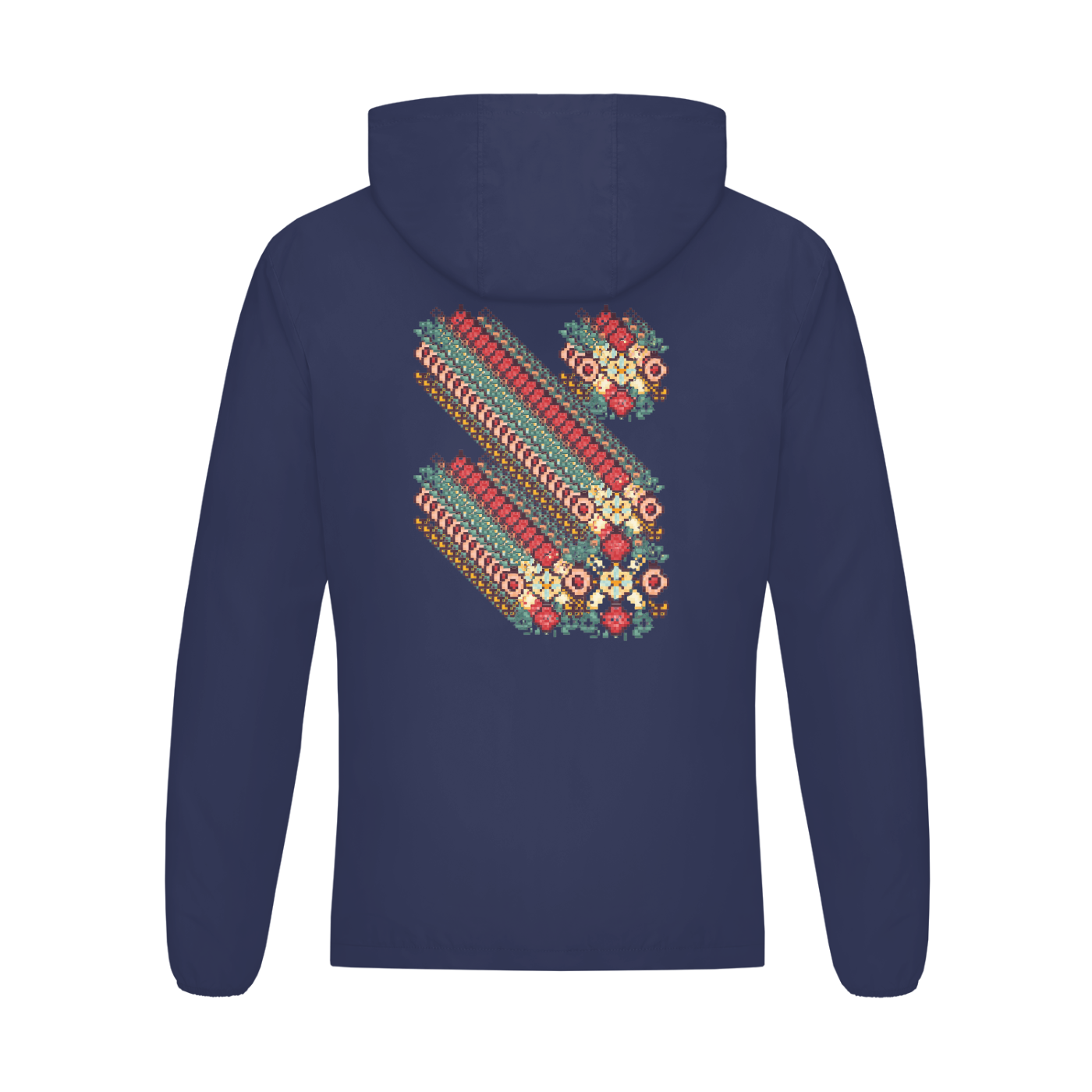 Pattern Soft Hooded Sports Jacket