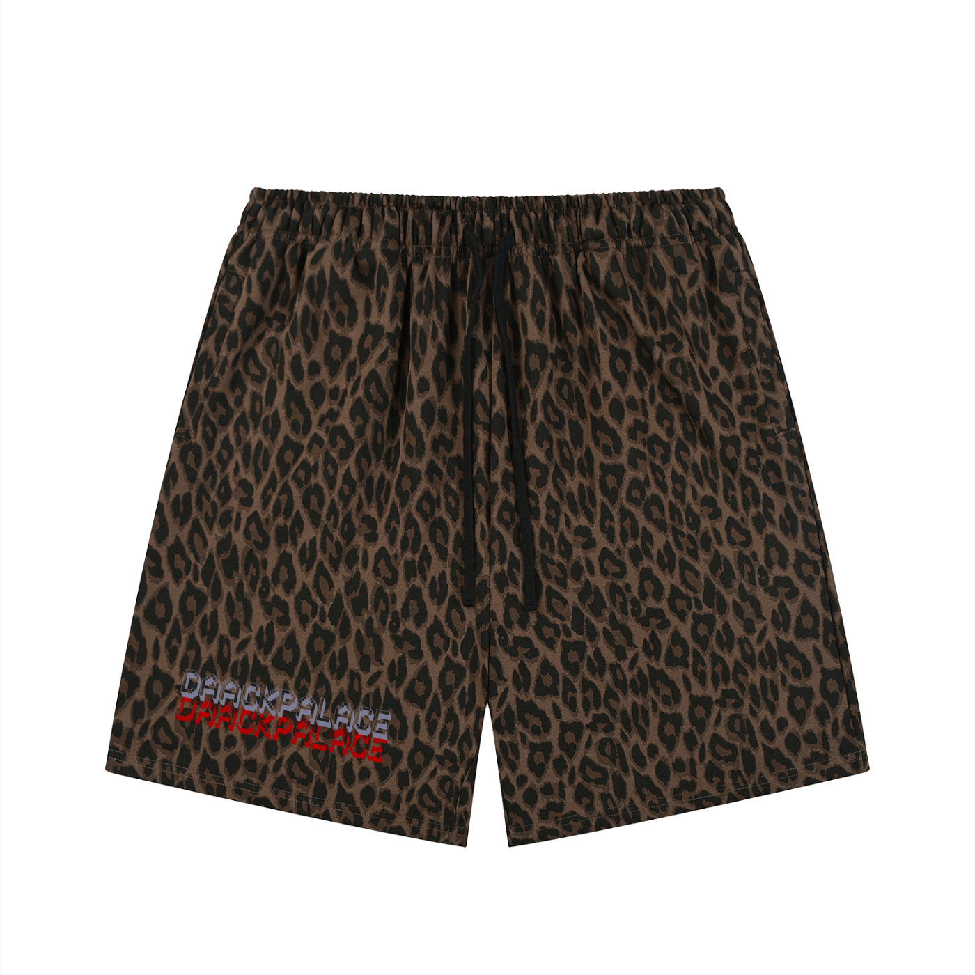 DaackPalace, Unisex Heavyweight Leopard Drawstring Shorts