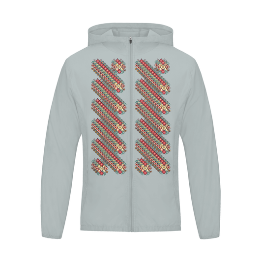 Pattern Soft Hooded Sports Jacket