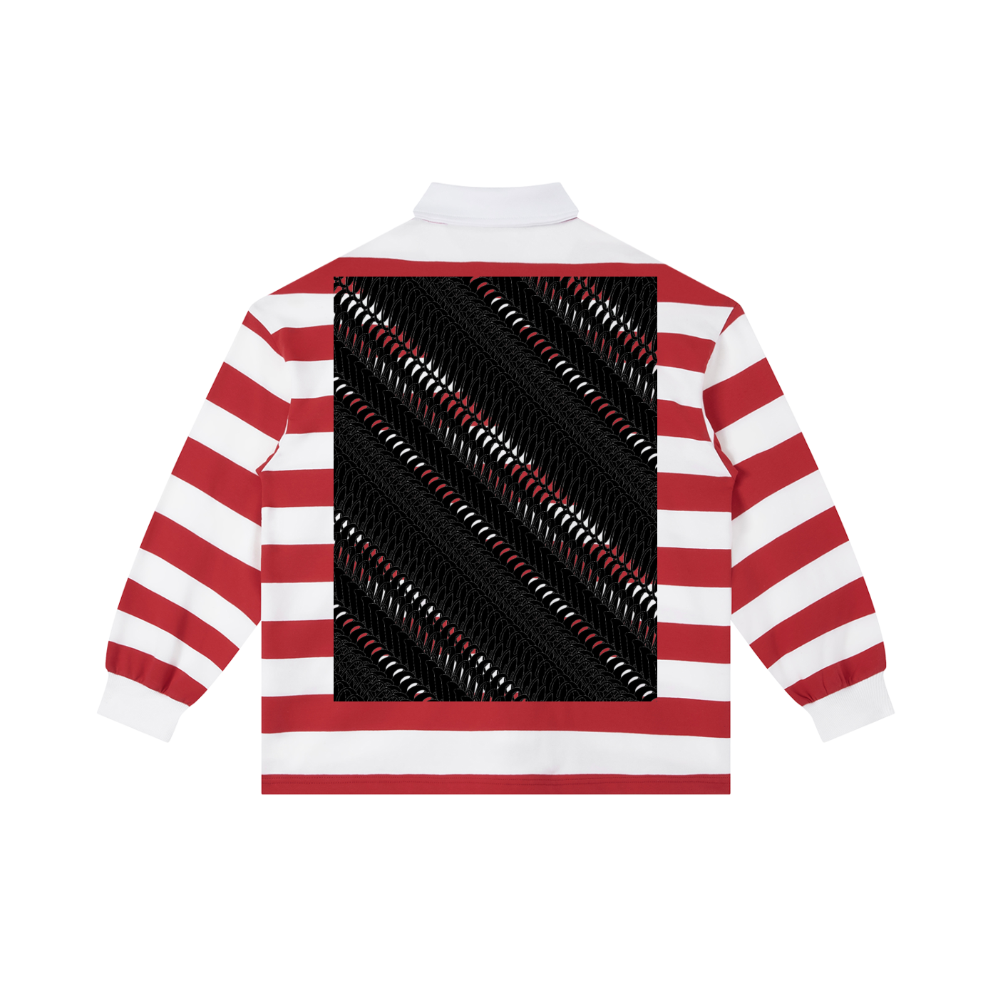 KisMe DupI,Color Block Stripe Polo Shirt