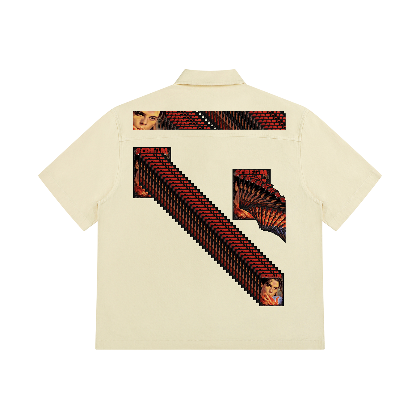 SCREAM Unisex Boxy Patch Pocket Short Sleeve Shirt