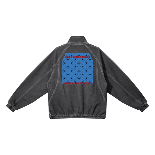 DaackPalace Unisex Vintage Wash Full Zip Mesh Jacket