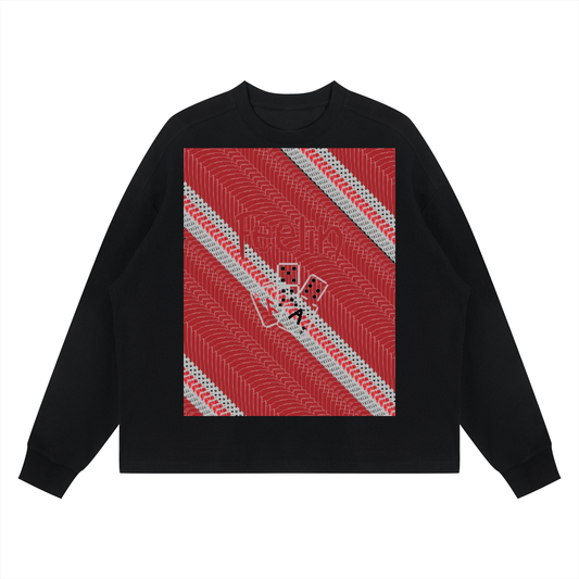 Feelin DupI, Unisex Waffle Boxy Long Sleeve T-Shirt