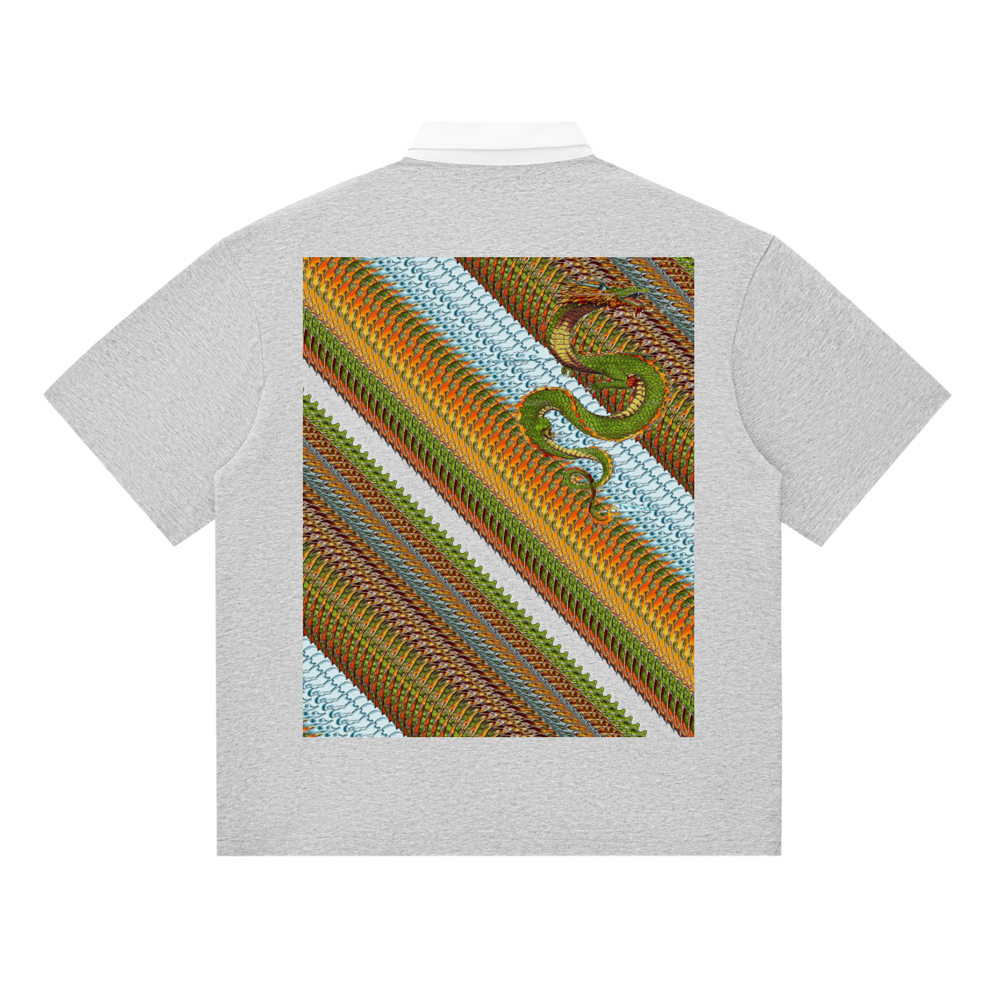 Dup1Dragon2-1, Essential Contrast Polo Shirt