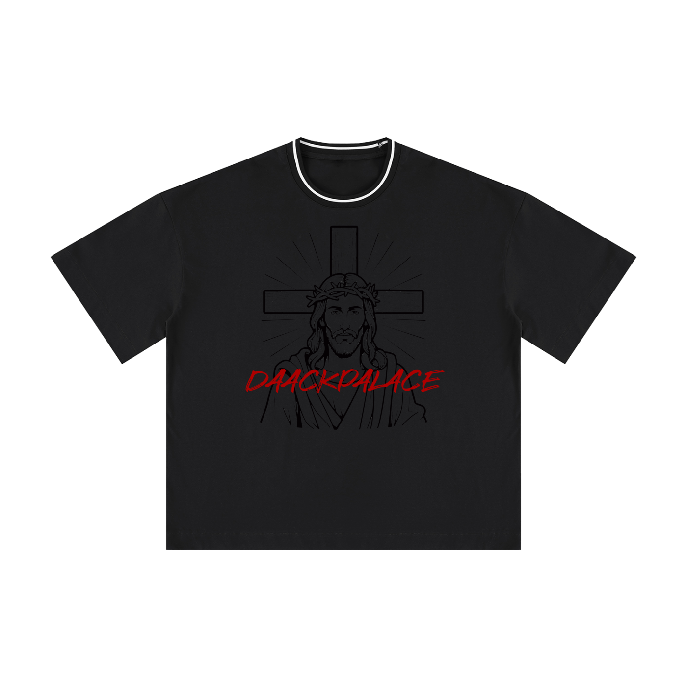 Js DaackPalace, Unisex Boxy Ribbed T-Shirt