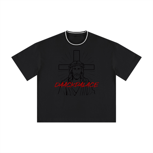Js DaackPalace, Unisex Boxy Ribbed T-Shirt