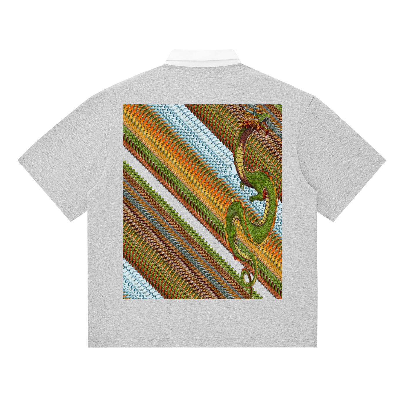 Dup1Dragon 2-2, Essential Contrast Polo Shirt