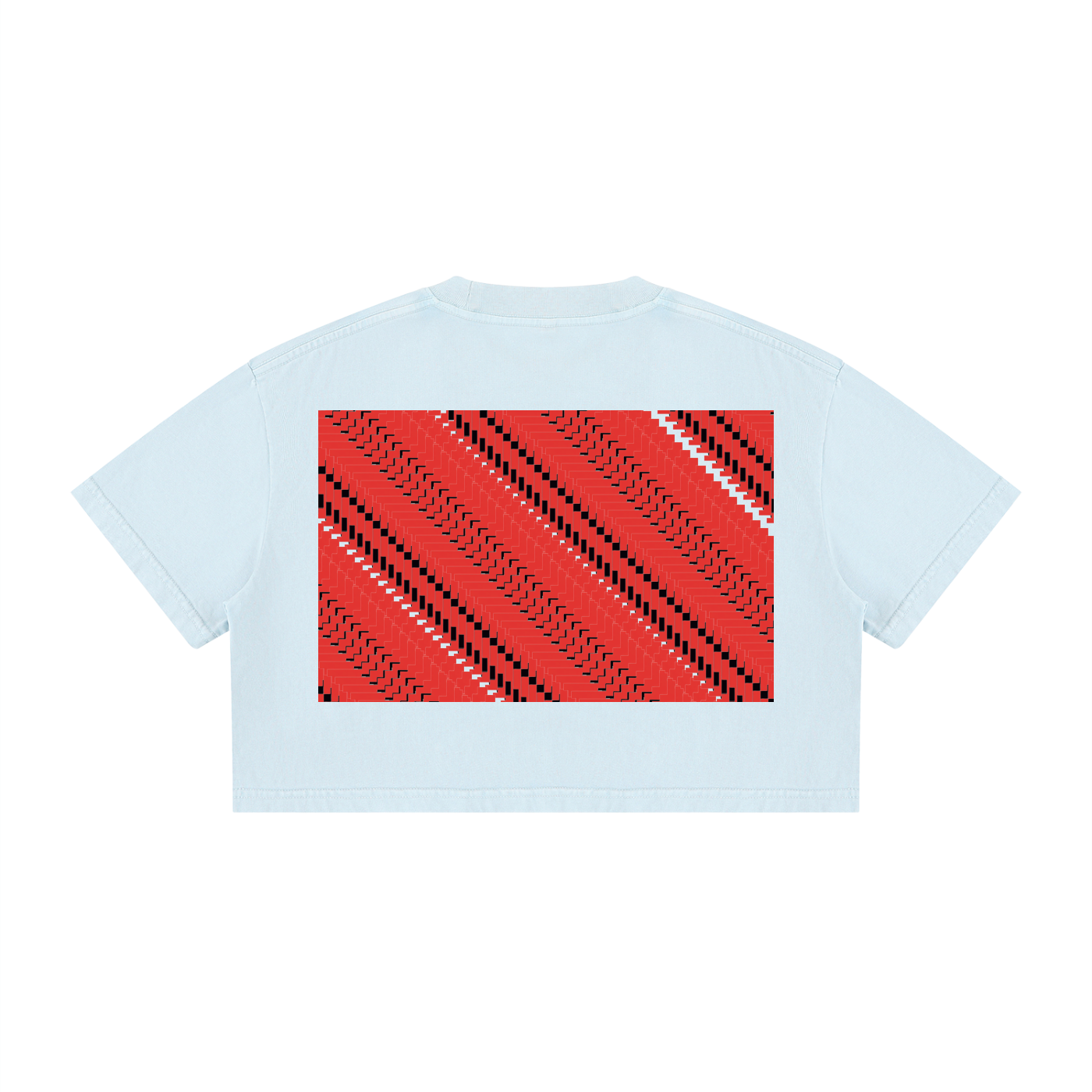 8eg DupI, Women's Mineral Wash Cotton Crop T-Shirt