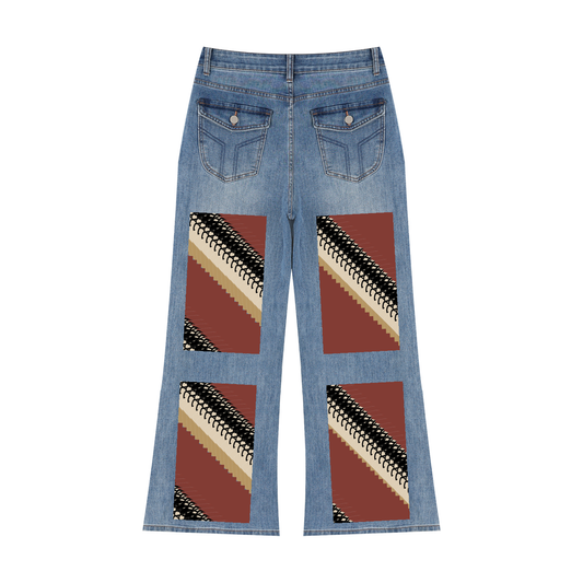 DupL, Women’s Vintage Wash Wide Leg Jeans