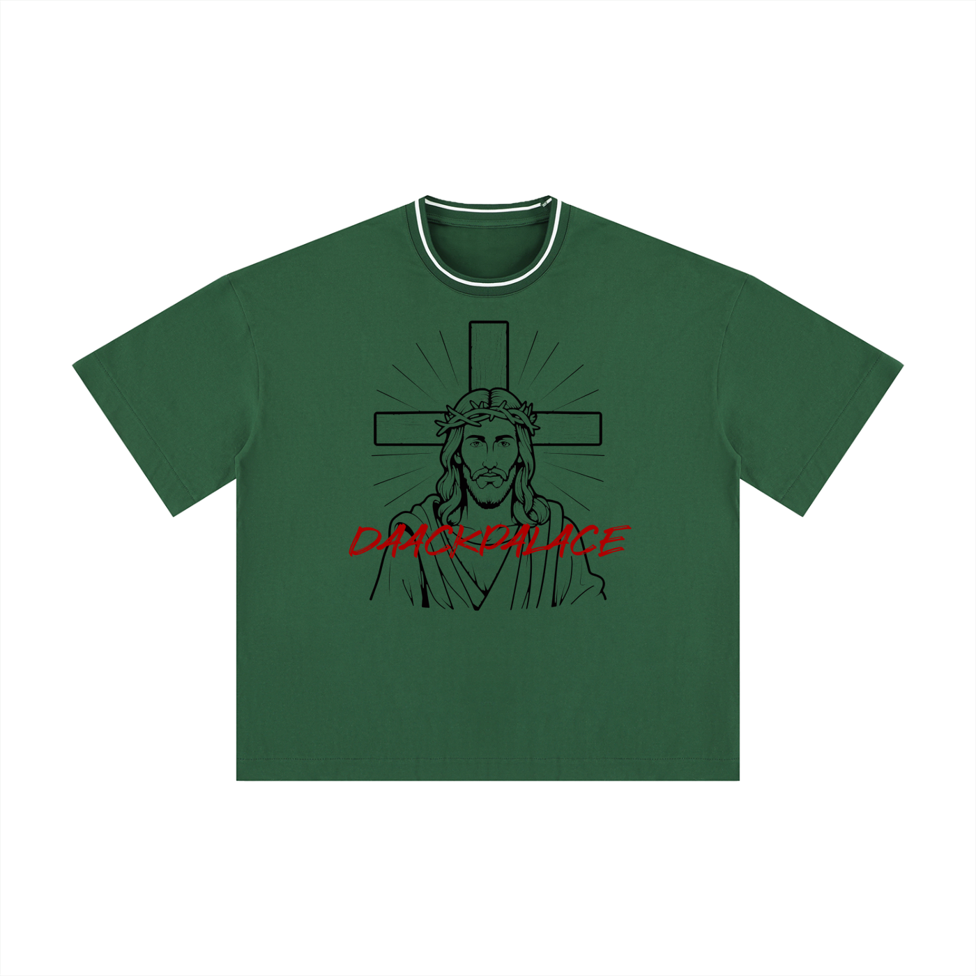 Js DaackPalace, Unisex Boxy Ribbed T-Shirt