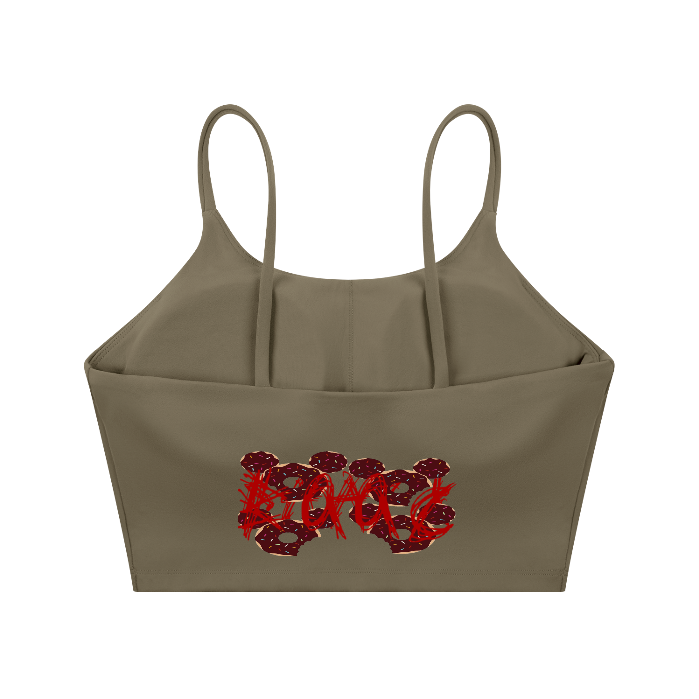 SmMcDonut Spaghetti Strap  Bra