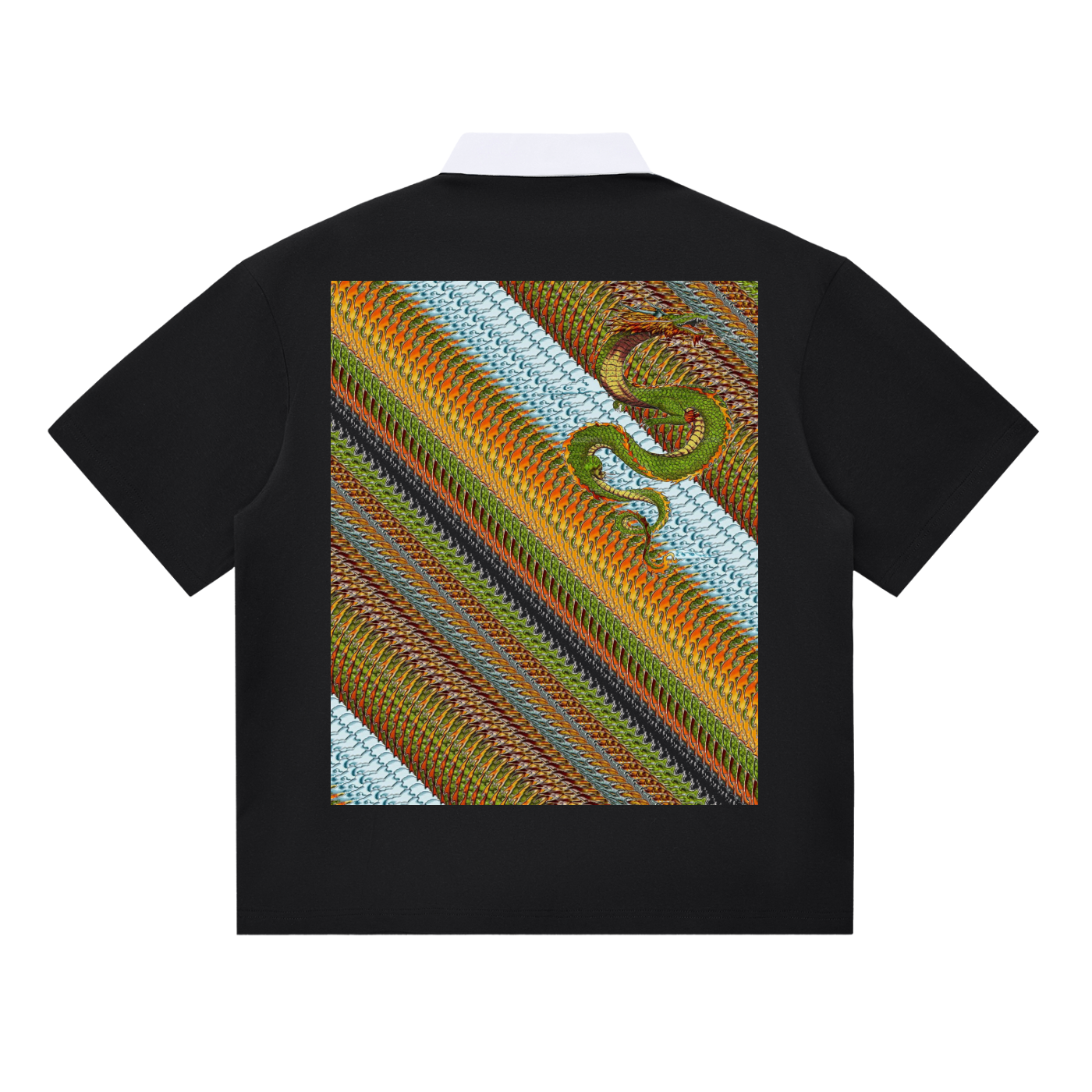 Dup1Dragon2-1, Essential Contrast Polo Shirt
