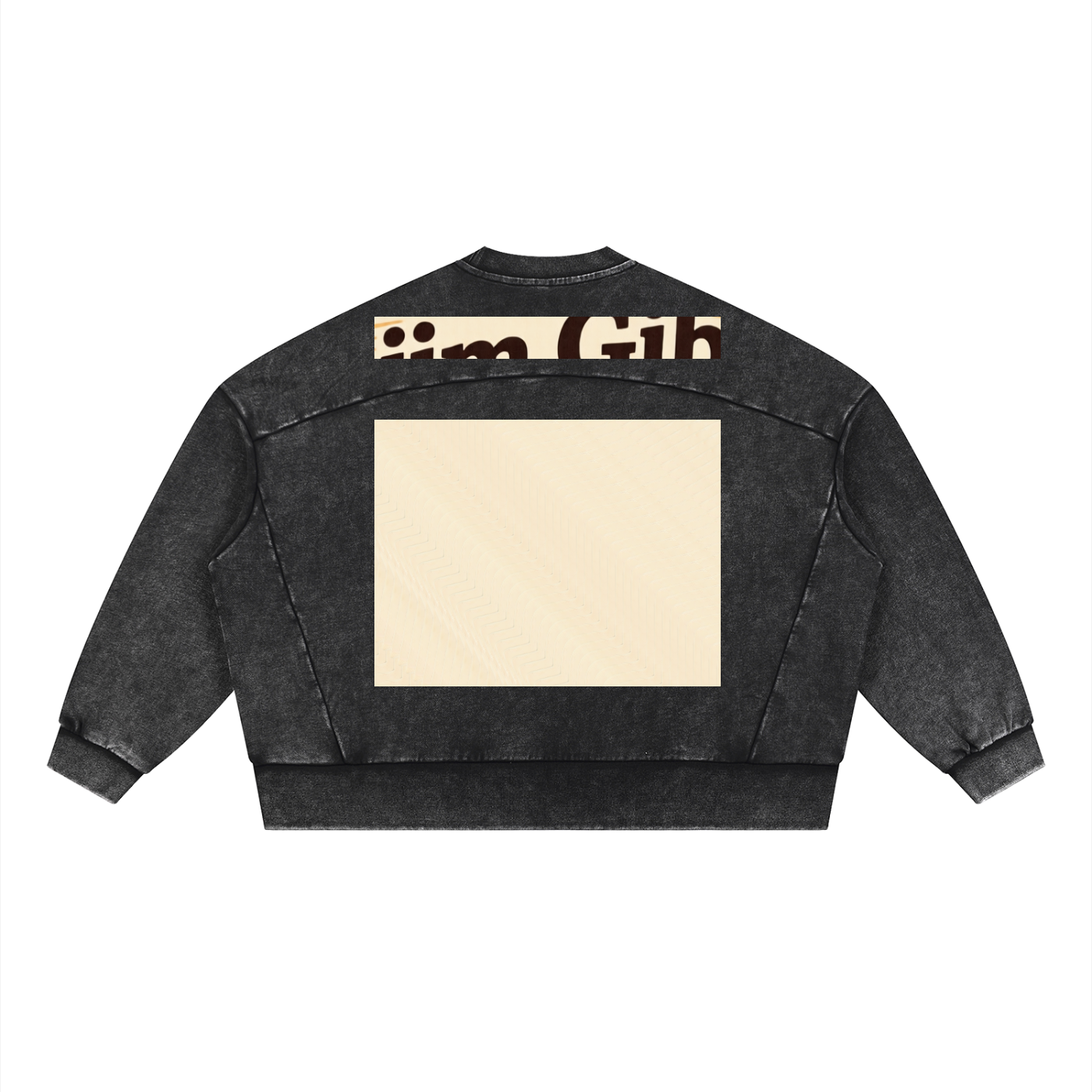 Jim Gib DupI, Unisex Mineral Wash Boxy Sweatshirt