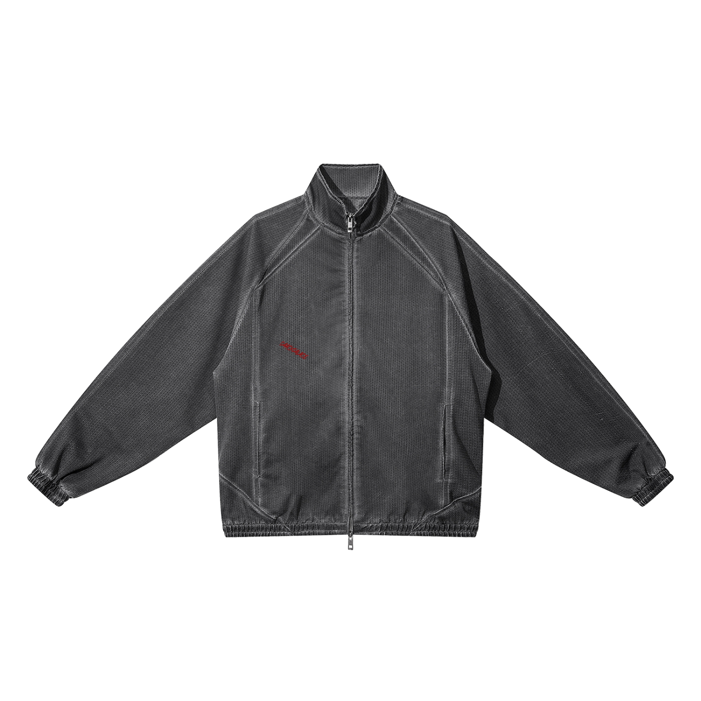 DaackPalace Unisex Vintage Wash Full Zip Mesh Jacket