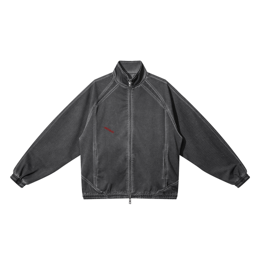 DaackPalace Unisex Vintage Wash Full Zip Mesh Jacket