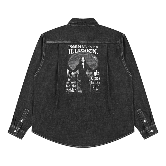 Unisex Vintage Wash Denim Shirt