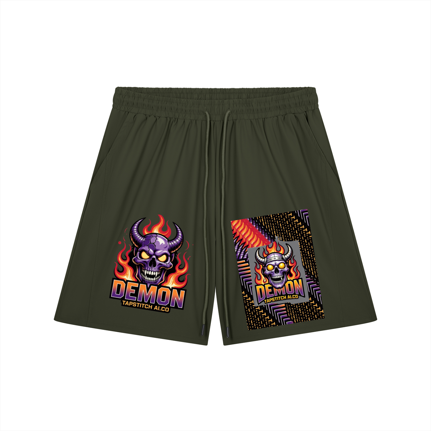 Demon  DupI, Men’s Drawstring Shorts