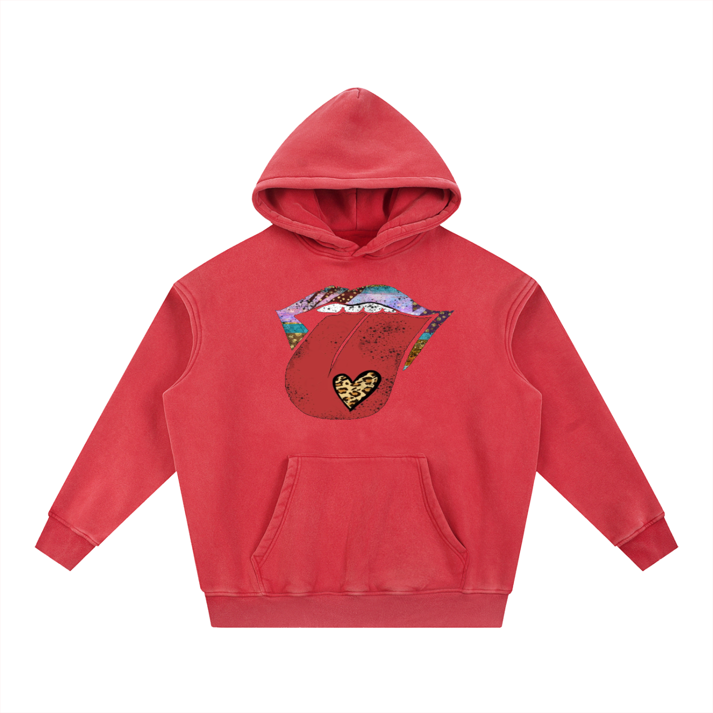 LVETNG, Snow Wash Fleece Oversize Hoodie