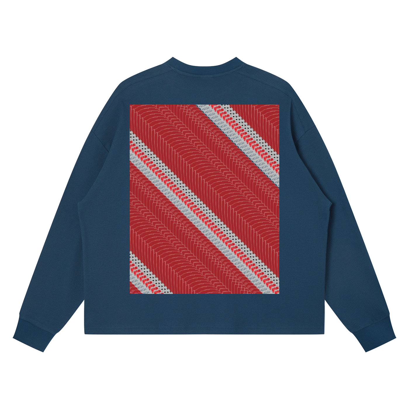 Feelin DupI, Unisex Waffle Boxy Long Sleeve T-Shirt