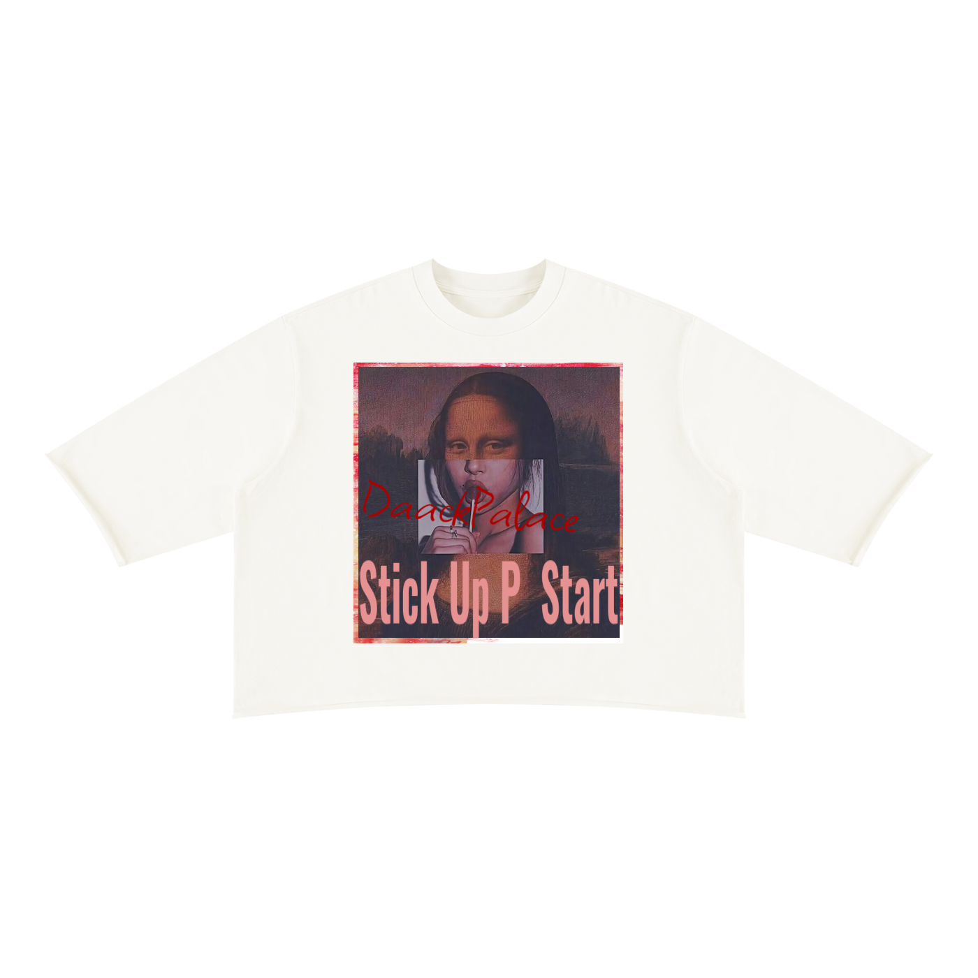 Stick Up P Start, Unisex Mineral Wash Raw Hem Boxy T-Shirt