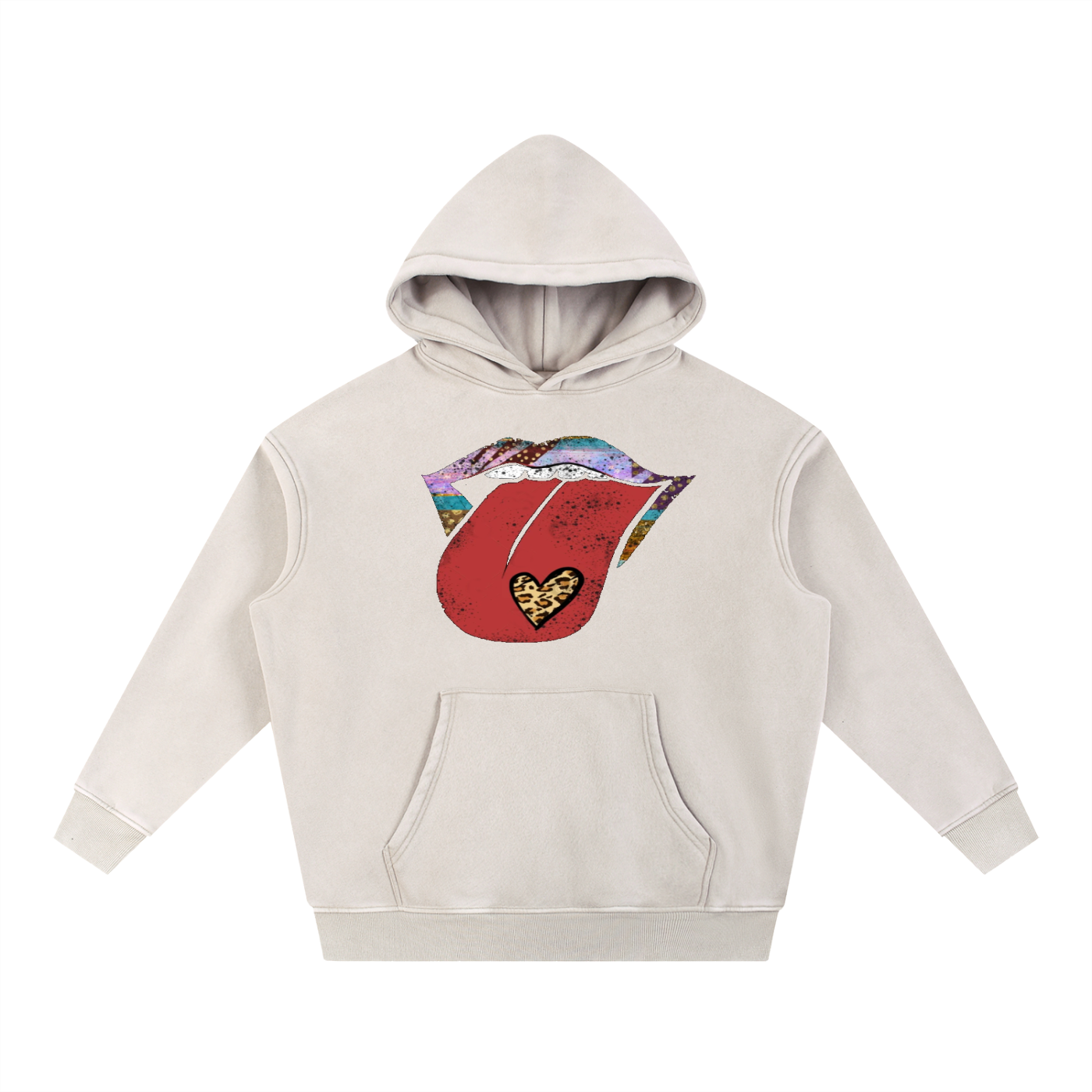 LVETNG, Snow Wash Fleece Oversize Hoodie