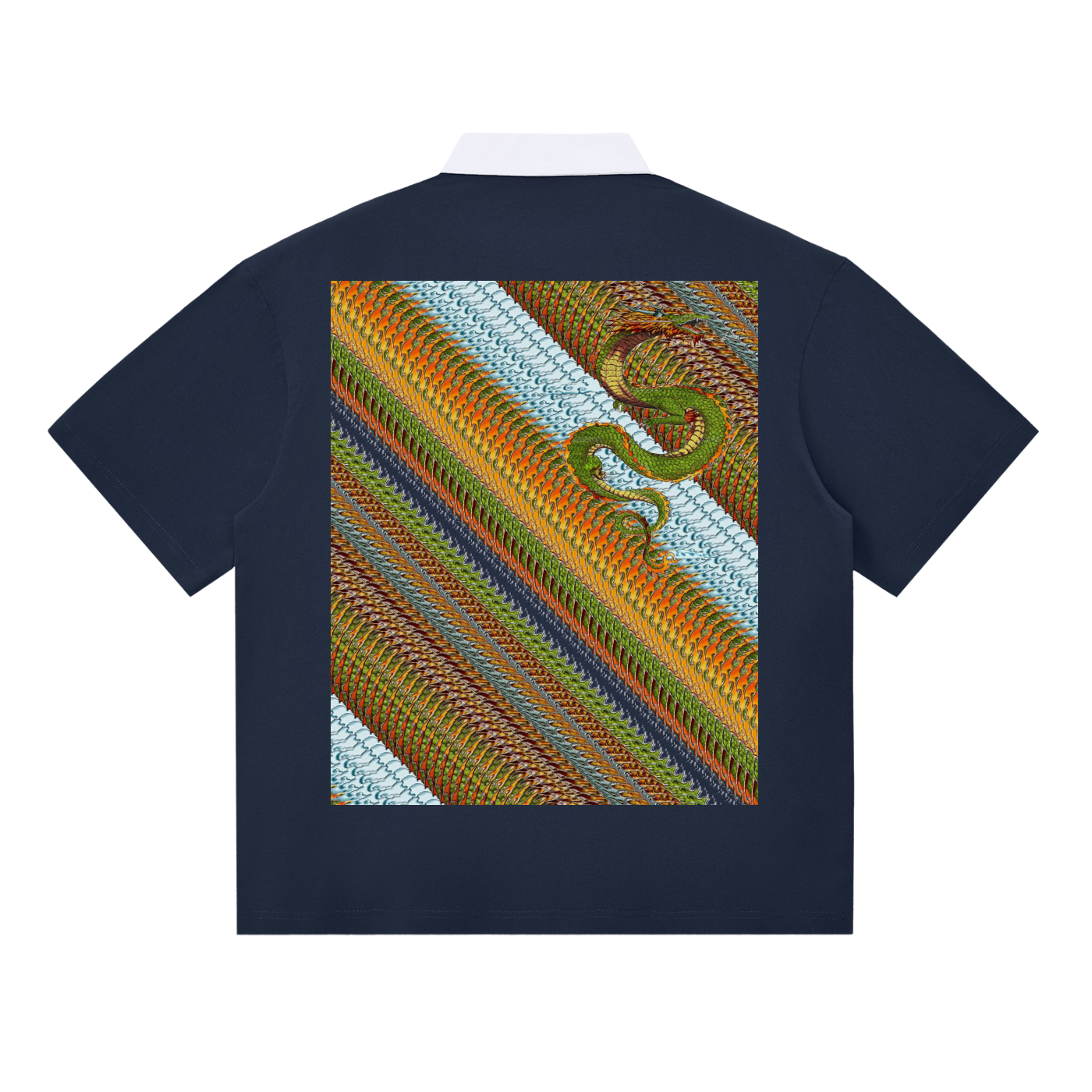 Dup1Dragon2-1, Essential Contrast Polo Shirt