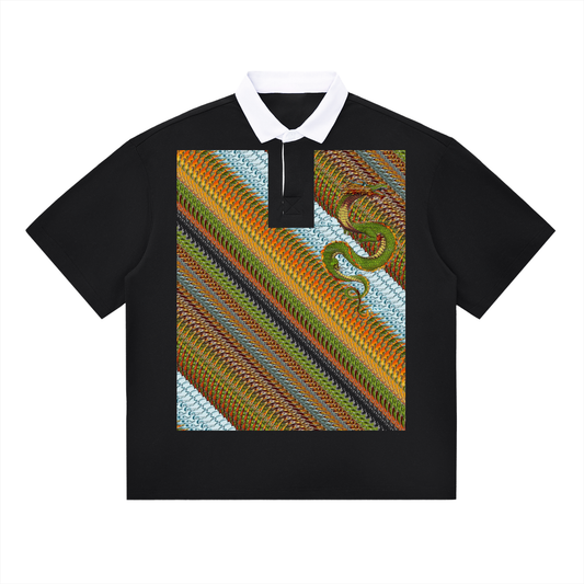 Dup1Dragon 2-2, Essential Contrast Polo Shirt