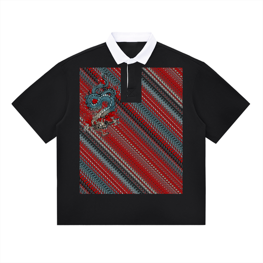 Dup1Dragon 1-1, Essential Contrast Polo Shirt