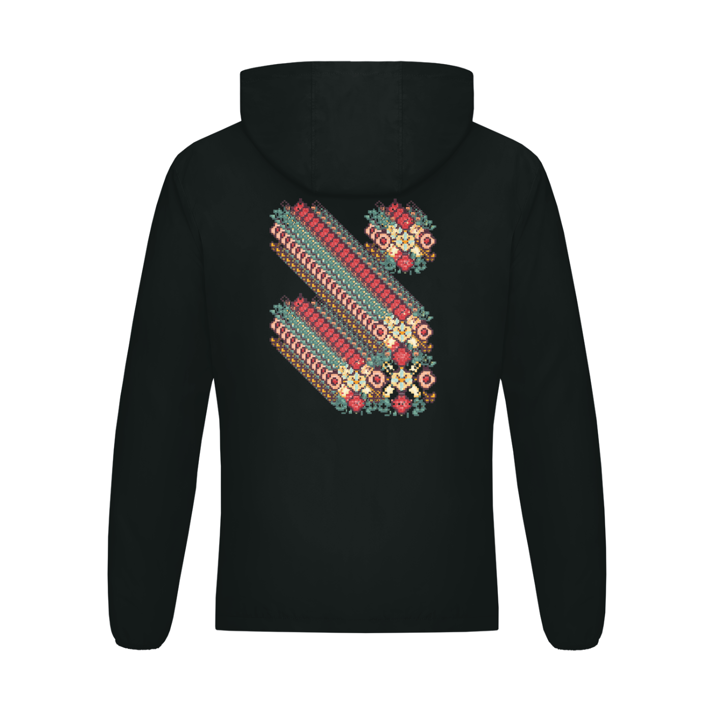 Pattern Soft Hooded Sports Jacket