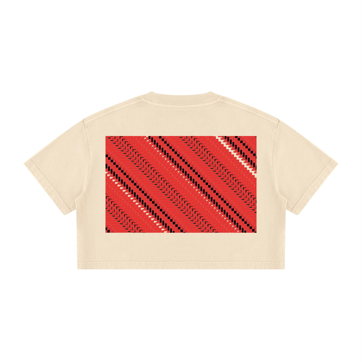 8eg DupI, Women's Mineral Wash Cotton Crop T-Shirt