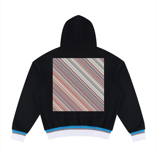 Ptern, Unisex Oversized Color Block Boxy Hoodie