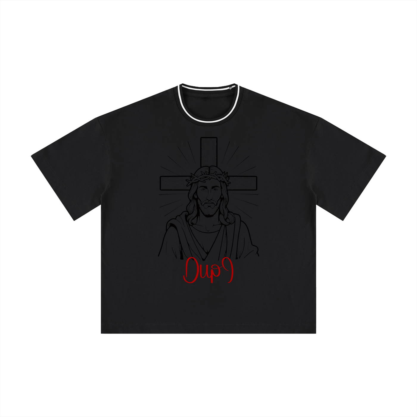 Js Dackpalace DupI, Unisex Boxy Ribbed T-Shirt