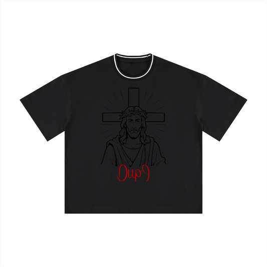 Js Dackpalace DupI, Unisex Boxy Ribbed T-Shirt
